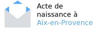 acte naissance Aix-en-Provence