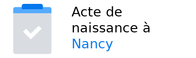 acte naissance Nancy